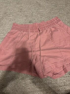 Ava & Viv Relaxed Drawstring Casual Shorts - Rose Pink